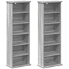 CD spinta 2 vnt. Pilka Sonoma 60 x 17 x 92 cm Apdirbta mediena