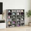 CD spinta 2 vnt. Pilka Sonoma 60 x 17 x 92 cm Apdirbta mediena