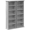 CD spinta 2 vnt. Pilka Sonoma 60 x 17 x 92 cm Apdirbta mediena