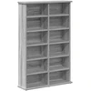 CD spinta 2 vnt. Pilka Sonoma 60 x 17 x 92 cm Apdirbta mediena