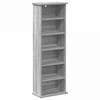 CD spinta 2 vnt. Pilka Sonoma 60 x 17 x 92 cm Apdirbta mediena