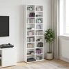 CD spinta Balta 65 x 23,5 x 175 cm Apdirbta mediena