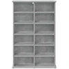 CD spinta Betono pilka 60 x 17 x 92 cm Apdirbta mediena