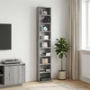 CD spinta Pilka Sonoma 33 x 23,5 x 175 cm Apdirbta mediena