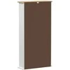 CD spintelė Balta 52 x 17.5 x 103 cm Kietos pušies mediena