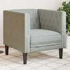 Sofa Šviesiai pilka 74,5 x 71 x 70,5 cm Aksomas