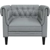 Sofa Šviesiai pilka 78,5 x 74,5 x 74,5 cm Poliesteris