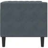 Sofa Tamsiai pilka 74,5 x 71 x 70,5 cm Aksomas