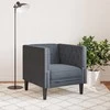 Sofa Tamsiai pilka 74,5 x 71 x 70,5 cm Aksomas