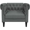 Sofa Tamsiai pilka 78,5 x 74,5 x 74,5 cm Poliesteris