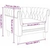 Sofa Tamsiai pilka 78,5 x 74,5 x 74,5 cm Poliesteris