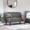 Česterfildo suolas Pilka 119,5 x 64,5 x 75 cm Dirbtinė oda