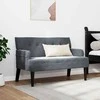 Česterfildo suolas Tamsiai pilka 112 x 65,5 x 75 cm Aksomas