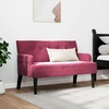 Česterfildo suolas Vyno raudona 112 x 65,5 x 75 cm Aksomas