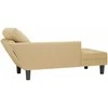 Sofa Chaise Lounge su pagalve pilkai žalia velveto audinys