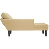Sofa Chaise Lounge su pagalve pilkai žalia velveto audinys