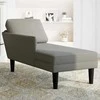 Sofa Chaise Lounge su pagalvės šviesiai pilku velveto audiniu