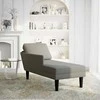 Sofa Chaise Lounge su pagalvės šviesiai pilku velveto audiniu