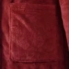 Chalatą su kapucė Bordo raudona s Flanelė