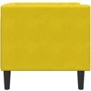 Sofa Chesterfield krėslas, geltonos spalvos, aksomas