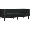 Sofa Juoda 194 x 74,5 x 70,5 cm Aksomas