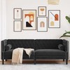 Sofa Juoda 194 x 74,5 x 70,5 cm Aksomas