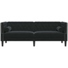 Sofa Juoda 194 x 74,5 x 70,5 cm Aksomas