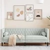 Sofa Šviesiai pilka 194 x 74,5 x 70,5 cm Aksomas