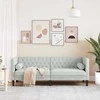 Sofa Šviesiai pilka 194 x 74,5 x 70,5 cm Aksomas