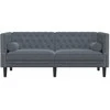 Sofa Tamsiai pilka 174 x 74,5 x 70,5 cm Aksomas