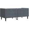 Sofa Tamsiai pilka 174 x 74,5 x 70,5 cm Aksomas