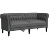 Sofa Tamsiai pilka 182,5 x 74,5 x 74,5 cm Poliesteris