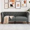 Sofa Tamsiai pilka 182,5 x 74,5 x 74,5 cm Poliesteris