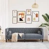 Sofa Tamsiai pilka 194 x 74,5 x 70,5 cm Aksomas