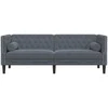 Sofa Tamsiai pilka 194 x 74,5 x 70,5 cm Aksomas
