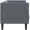 Sofa Tamsiai pilka 194 x 74,5 x 70,5 cm Aksomas