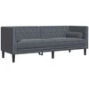 Sofa Tamsiai pilka 194 x 74,5 x 70,5 cm Aksomas