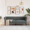 Sofa Tamsiai pilka 201,5 x 74,5 x 74,5 cm Poliesteris