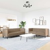 Sofa Chesterfield sofų komplektas, 2 dalių, kapučino, dirbtinė oda