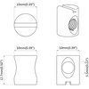 Cilindrinės veržlės 2 pcs Sidabro M6 x 12 mm Metalas
