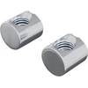Cilindrinės veržlės 2 vnt. Sidabrinė M6 x 12 mm Metalas