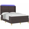 Kiemas lova su LED juostelėmis Ruda 140 x 190 cm audinys