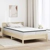 Čiužinys 2 pcs Balta ir pilka 60 x 200 cm Bonell spyruoklė