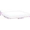 „Memory Foam“ čiužinys Vidutinis 200 x 200 cm Balta ir pilka