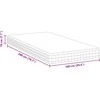 Čiužinys Vidutinio minkštumo 100 x 200 cm Balta ir pilka