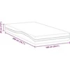 Čiužinys Balta ir juoda 100 x 200 cm Žakardinis audinys