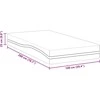 Čiužinys Balta ir pilka 100 x 200 cm Žakardinis audinys