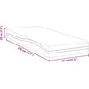 Čiužinys Balta ir juoda 80 x 200 cm Žakardinis audinys
