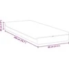 Čiužinys Vidutinio minkštumo 80 x 200 cm Balta ir pilka