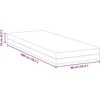 „Memory Foam“ čiužinys Vidutinis 90 x 200 cm Balta ir pilka